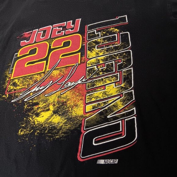 NASCAR Joey Logano #22 2017 Racing Schedule Womens 2XL T Shirt Black Race WS20 - Picture 2 of 10